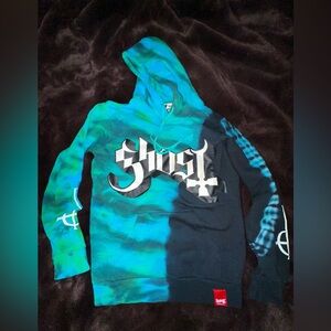 Shibori Threads x Ghost hoodie (S)